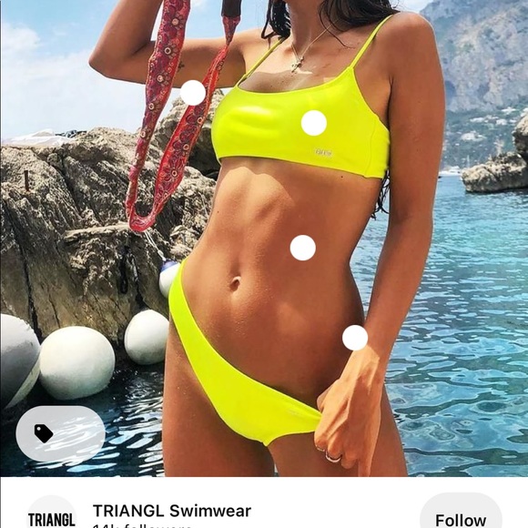 Barely worn triangl neon bikini - Picture 7 of 7